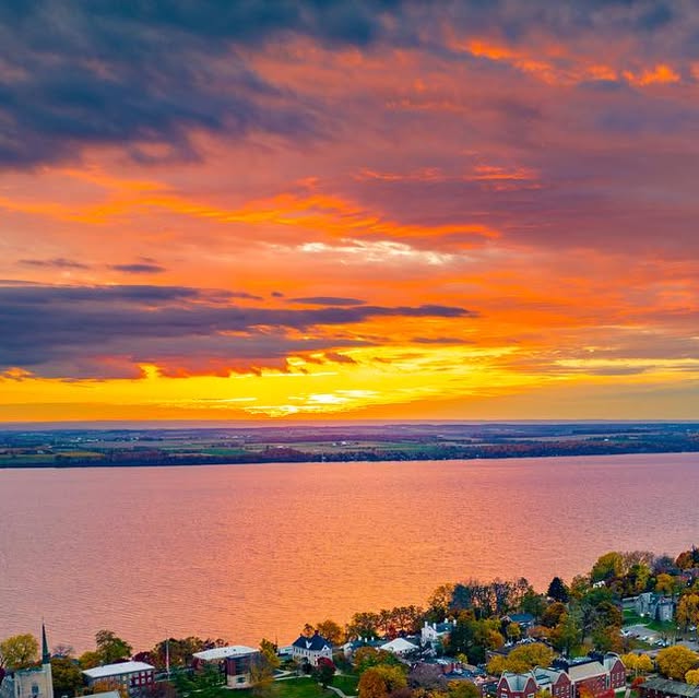 An incredible sunrise kicks off Homecoming and Family Weekend.